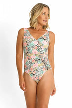 Load image into Gallery viewer, Jantzen JA84699 Sabine Gathered Splice One Piece Khaki
