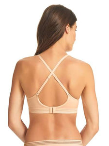 Fine Lines Supersoft Lace Wire Free Bra In Cosmetic Pink